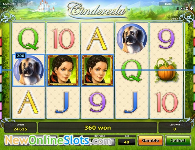 Cindereela slot machine online novomatic finals strategy best