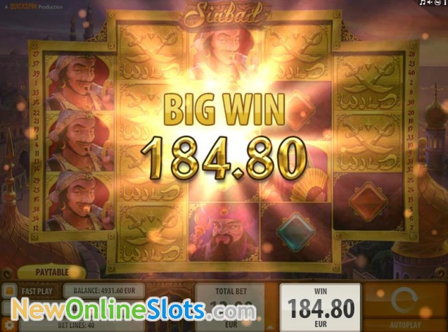 sinbad and the seven seas slot machine