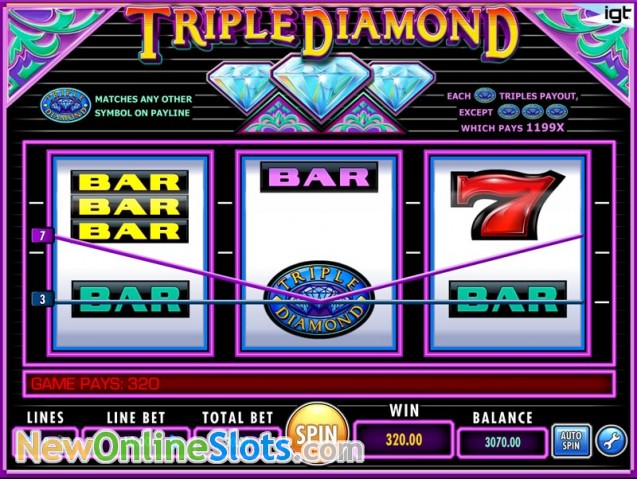 triple diamond free slot play