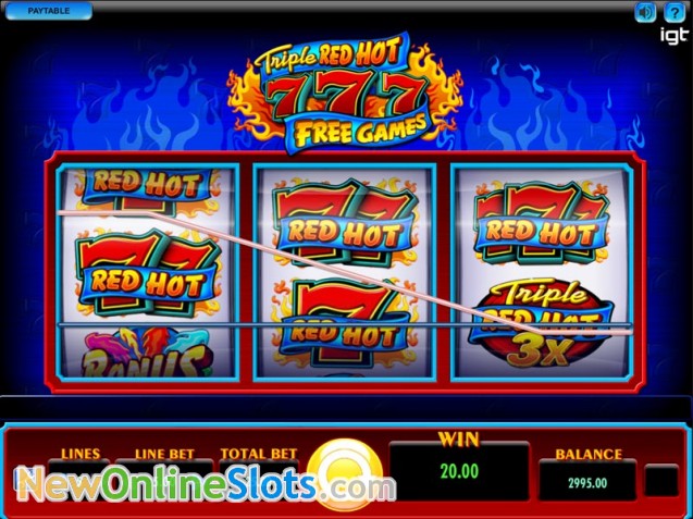 Triple Red Hot 7s Online Slot