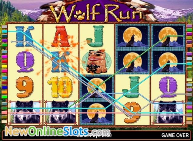 free online slot machine games wolf run